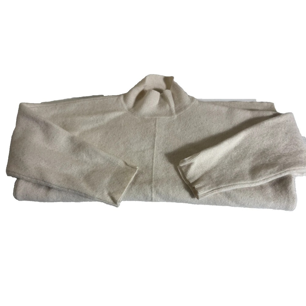 Pietro Brunelli Milano 100% Wool Sweater Womens XS-S White Oversized Long Sleeve